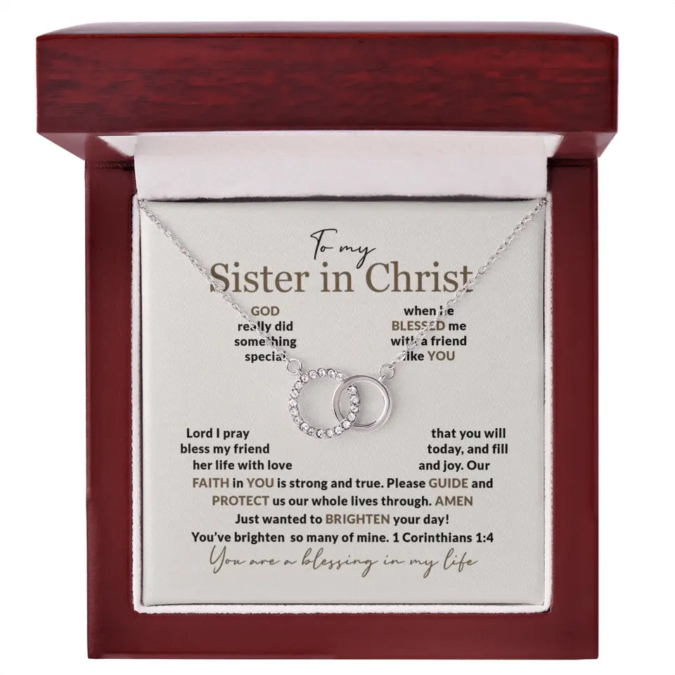 To My Sister In Christ Personalized Silver Jewellery