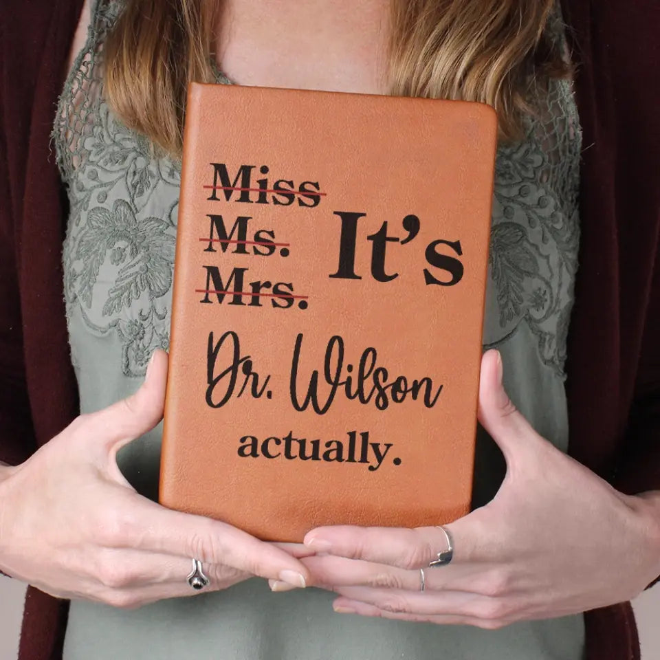 Graduation Gift for Doctor Leather Journal Congratulation Keepsake for New Doctor Daughter Son