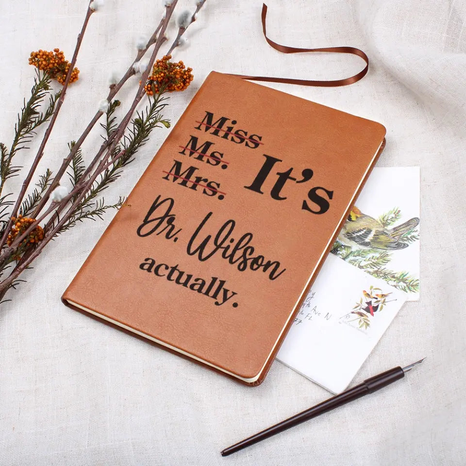 Graduation Gift for Doctor Leather Journal Congratulation Keepsake for New Doctor Daughter Son