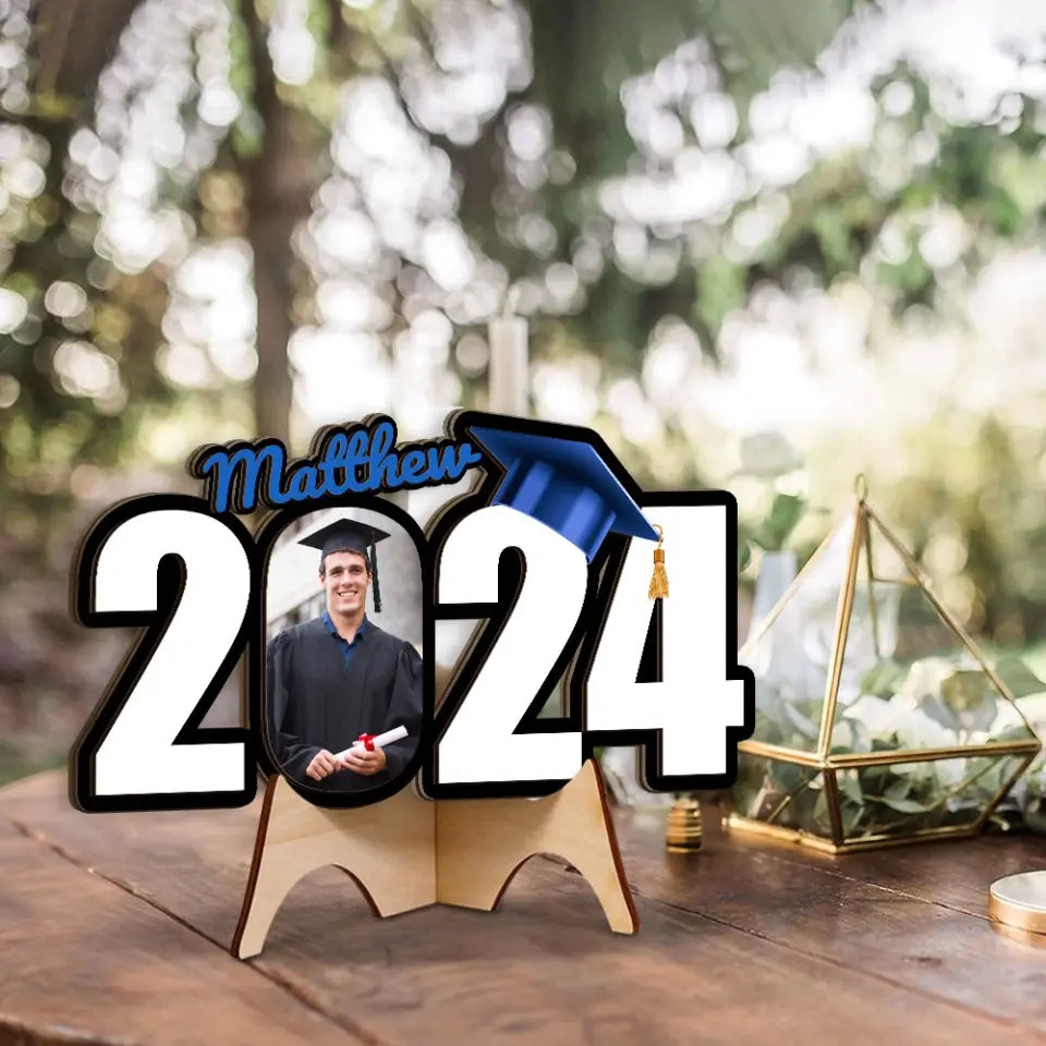 Congratulation Graduate Best 2025 Custom Wooden Art Graduation Gift