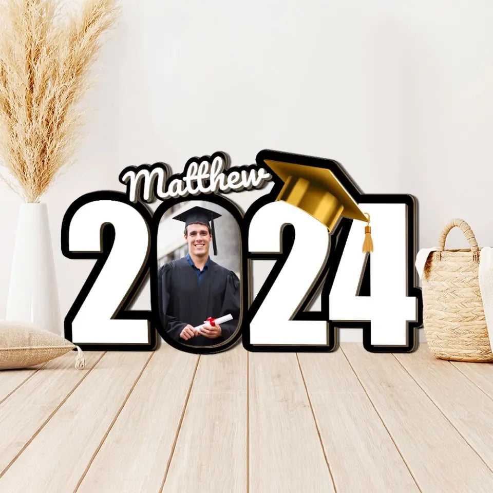 Congratulation Graduate Best 2025 Custom Wooden Art Graduation Gift