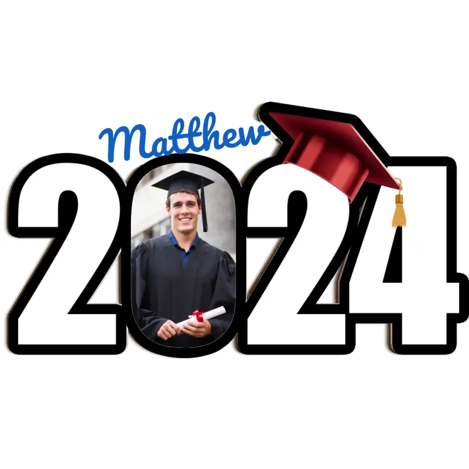 Congratulation Graduate Best 2025 Custom Wooden Art Graduation Gift