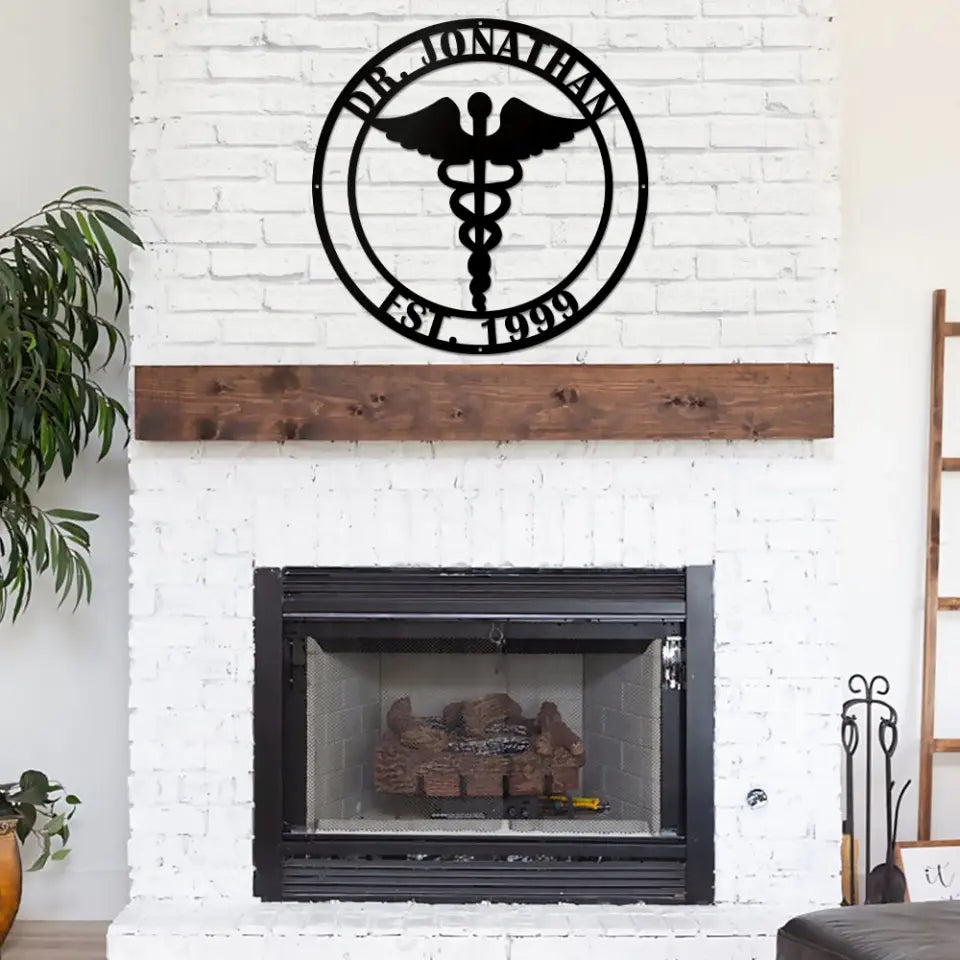 Doctor Cut Metal Sign for Wall Art Decor Personalized Thank You Graduation Gift for New Doctor College Friends Coworkers