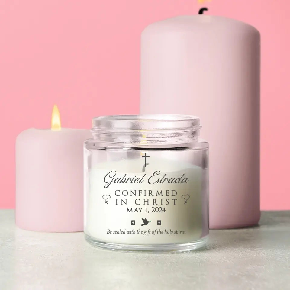 Confirmed In Christ Confirmation Gifts 9oz Scented Soy Candle
