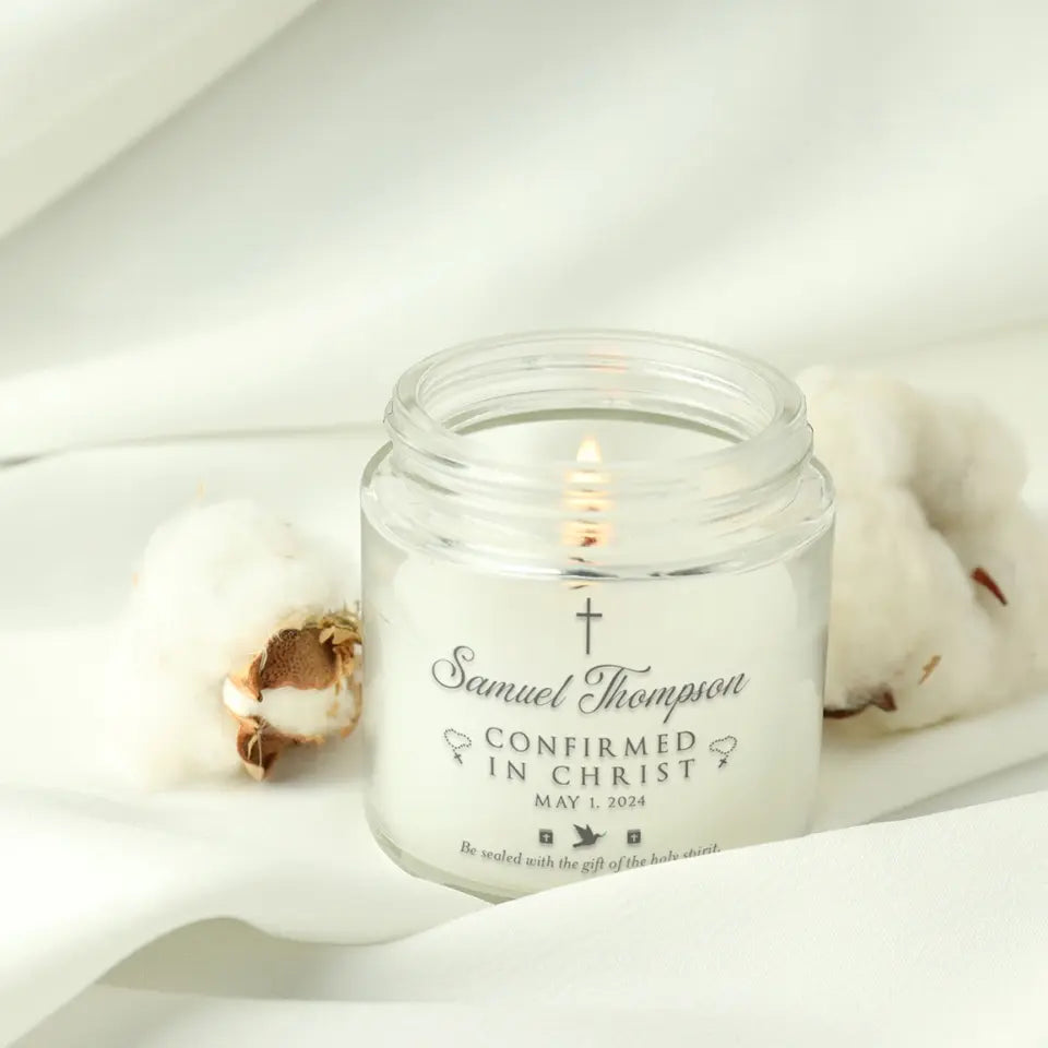 Confirmed In Christ Confirmation Gifts 9oz Scented Soy Candle