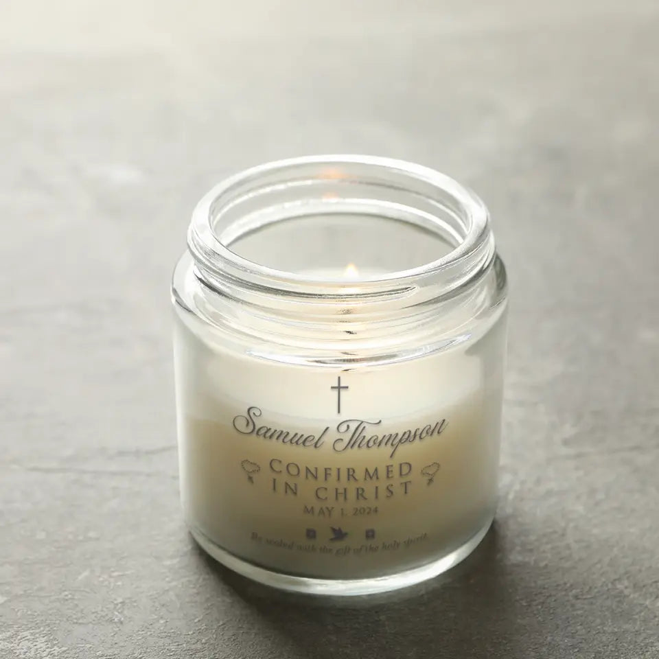Confirmed In Christ Confirmation Gifts 9oz Scented Soy Candle