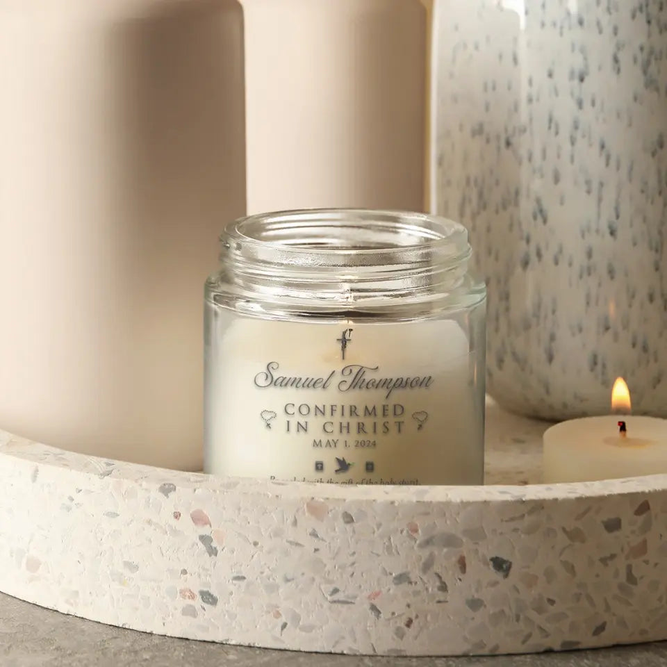 Confirmed In Christ Confirmation Gifts 9oz Scented Soy Candle