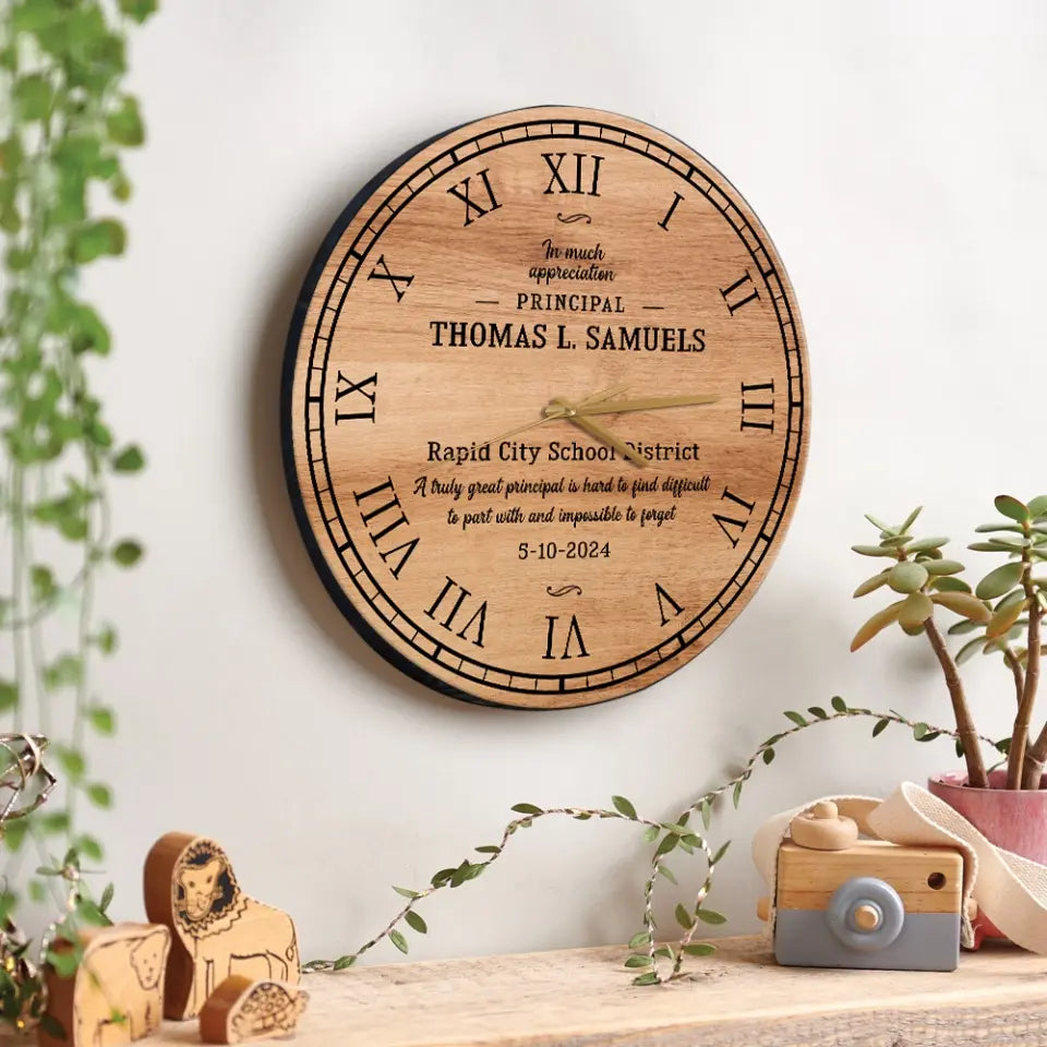 A Truly Great Principal Is Hard To Find Decor Wall Clock