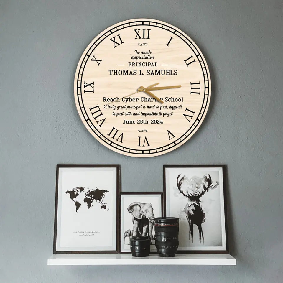 A Truly Great Principal Is Hard To Find Decor Wall Clock