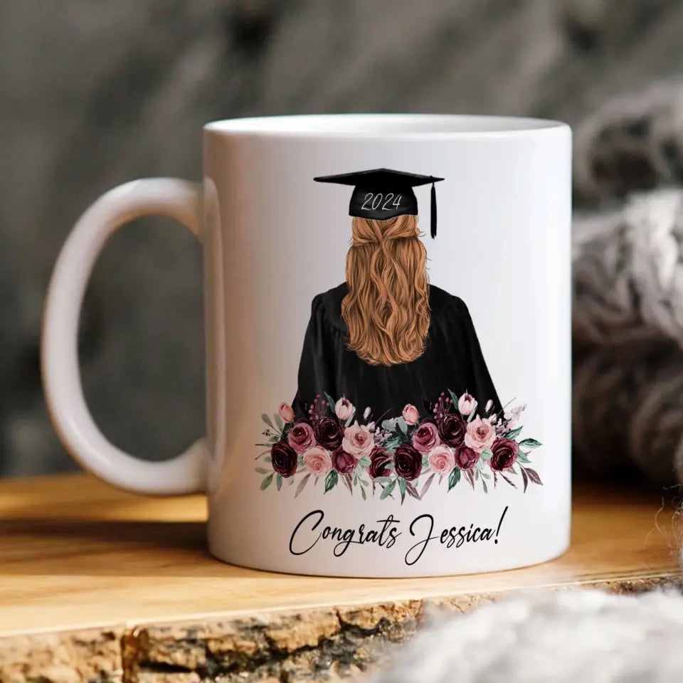 Congratulations On Your Graduation 2025 Personalized White Mug