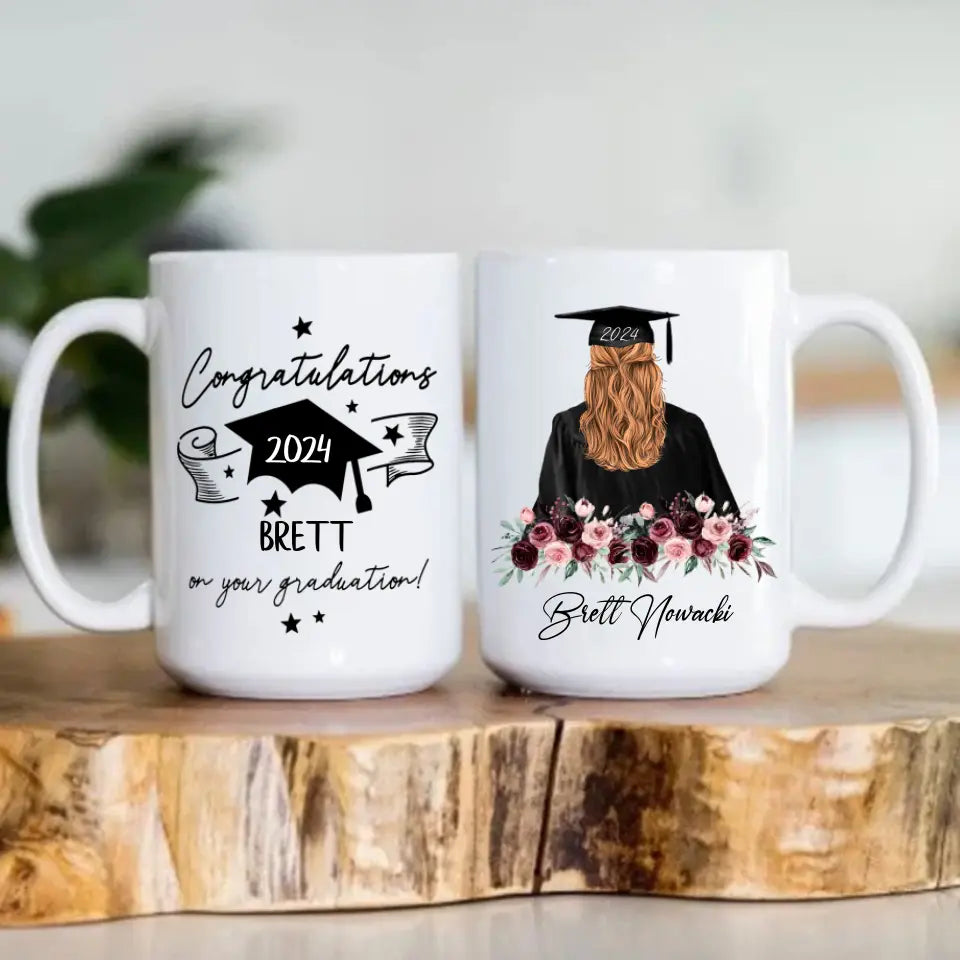 Congratulations On Your Graduation 2025 Personalized White Mug