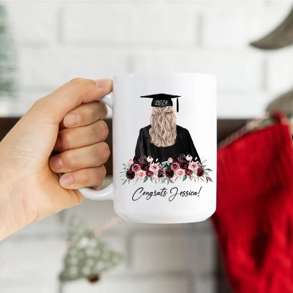 Congratulations On Your Graduation 2025 Personalized White Mug
