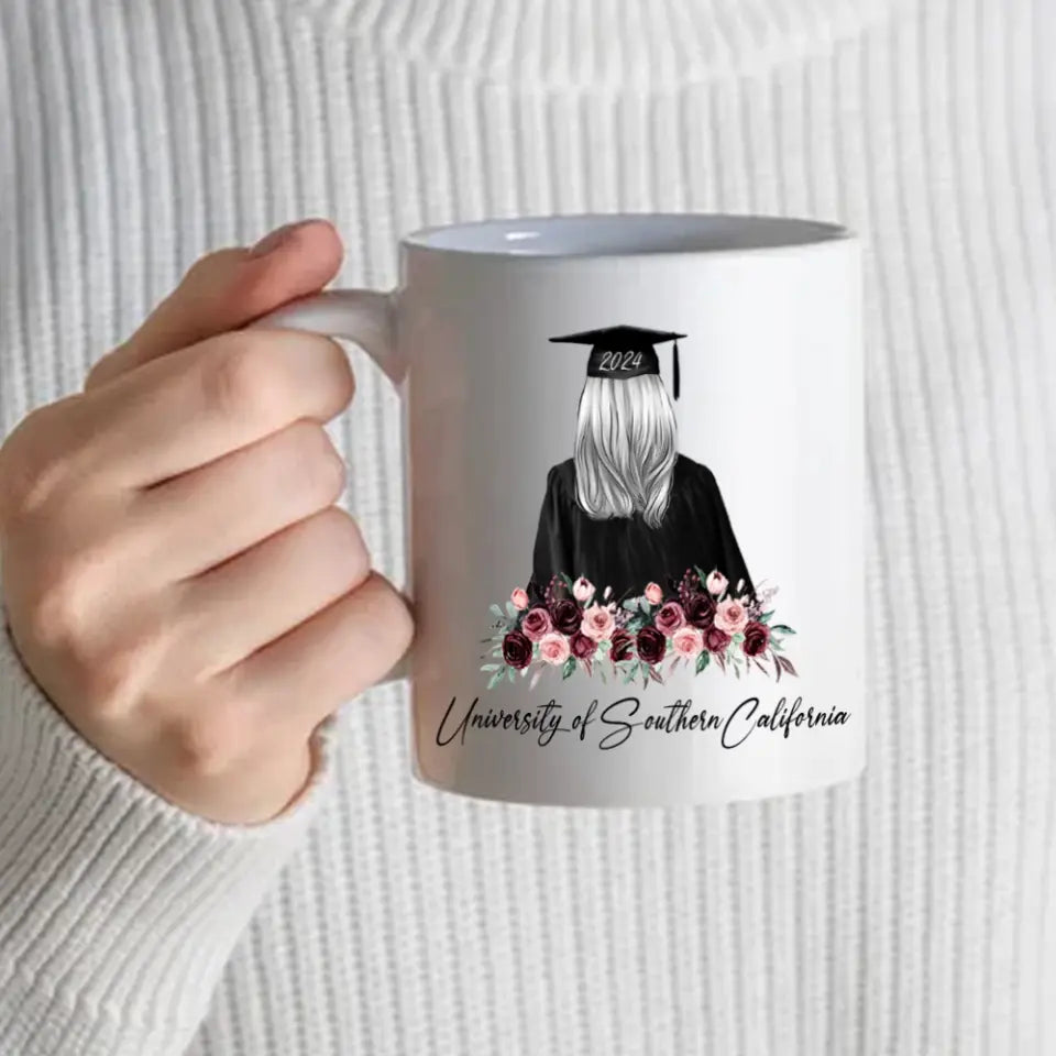 Congratulations On Your Graduation 2025 Personalized White Mug