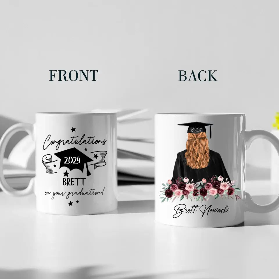 Congratulations On Your Graduation 2025 Personalized White Mug