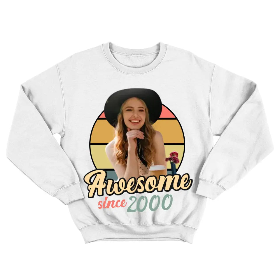 Awesome Since Custom Face Shirt Tshirt Birthday Gift