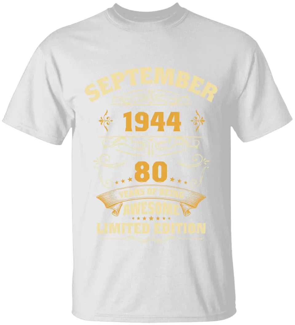 Years Of Being Awesome Personalized T-shirt