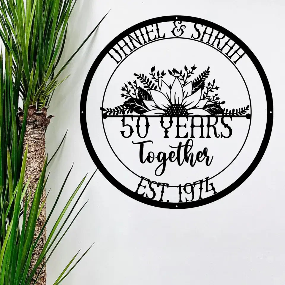 To Many More Years Together Custom Metal Signs Anniversary Gift For Couple