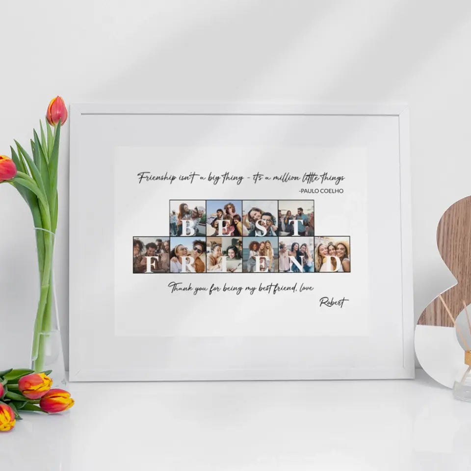 Friendship Isn't A Big Thing Personalized Canvas Poster