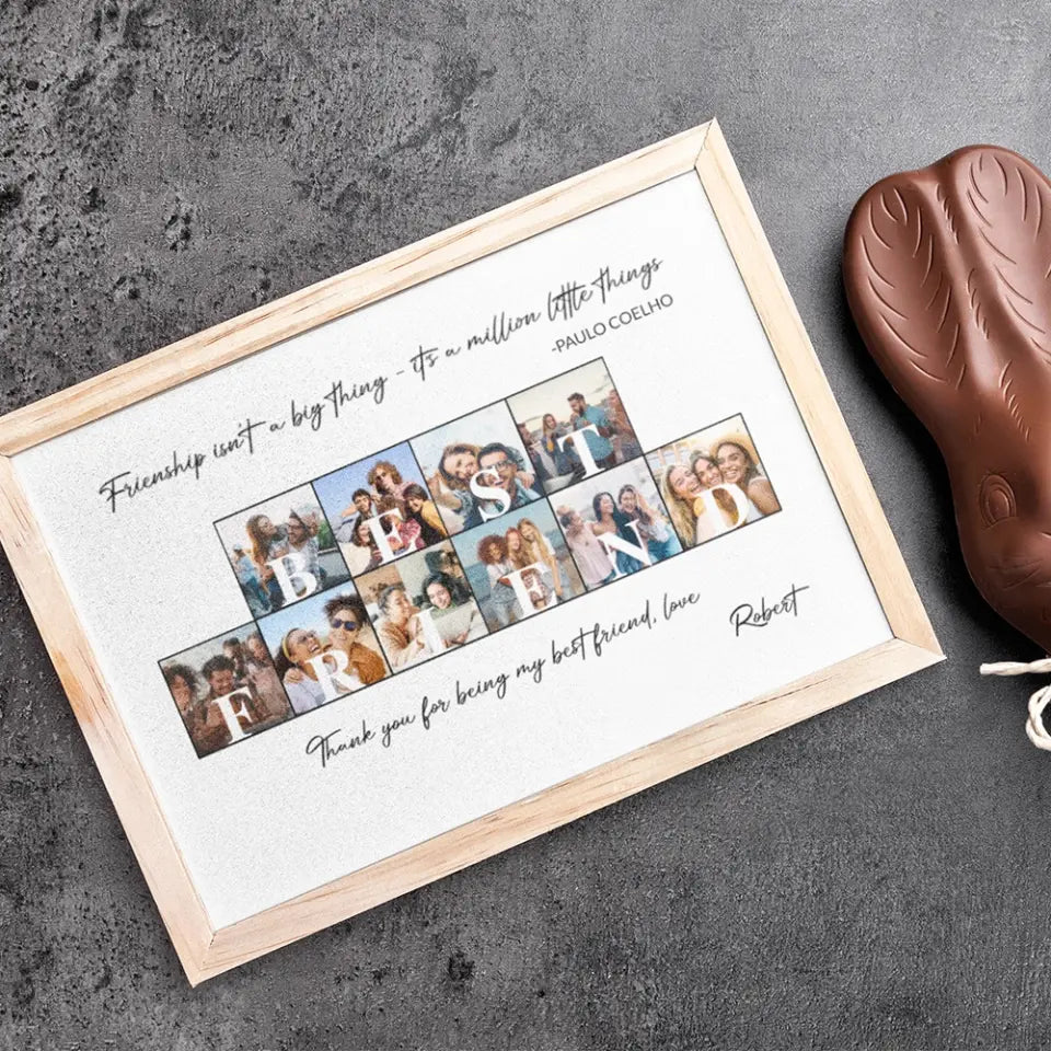 Friendship Isn't A Big Thing Personalized Canvas Poster