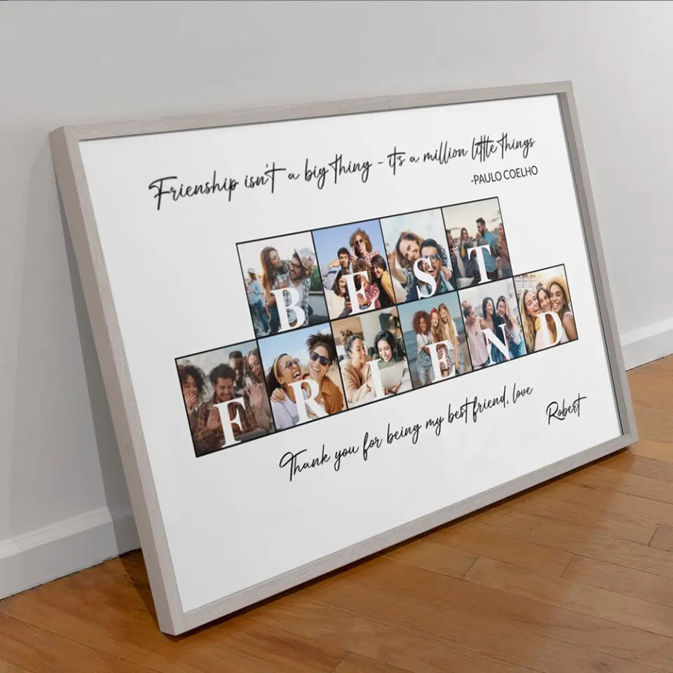 Friendship Isn't A Big Thing Personalized Canvas Poster