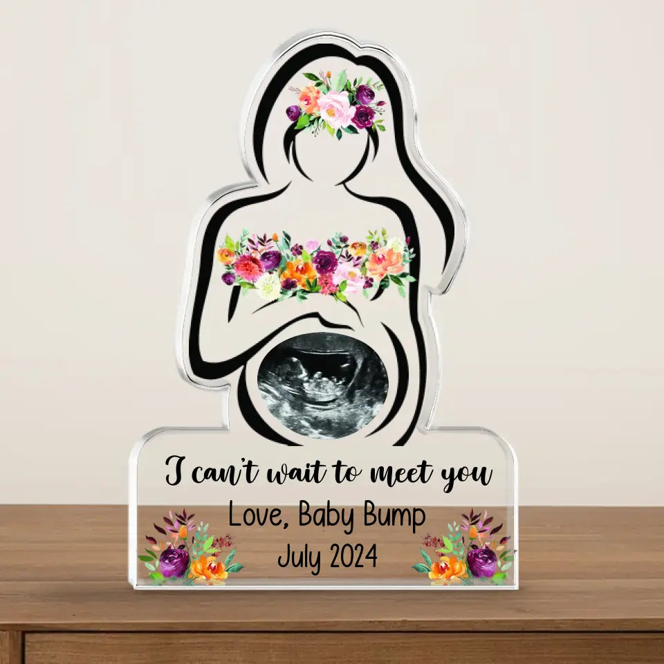 Can't Wait To Meet Mom - Personalized Acrylic Plaque