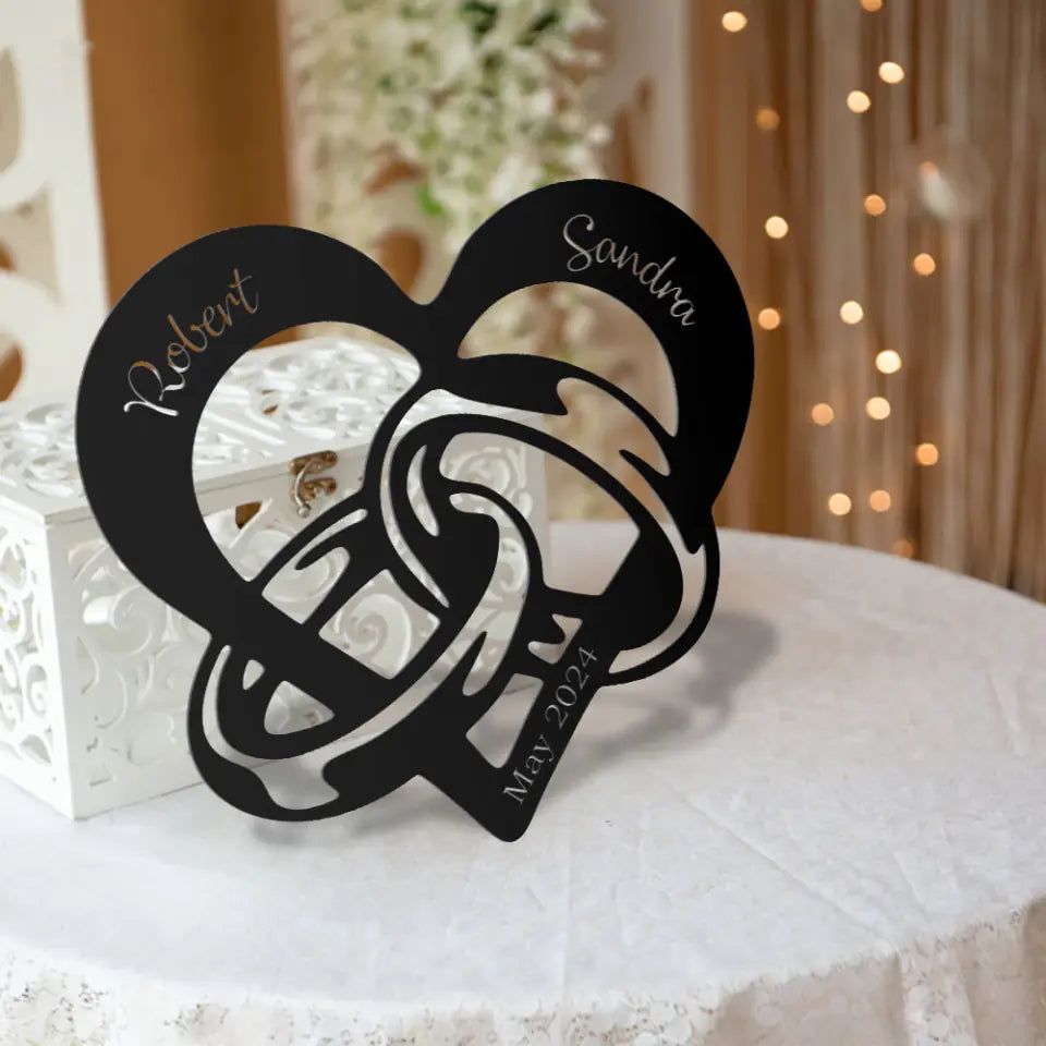 Wedding Gift - Personalized Cut Metal Sign