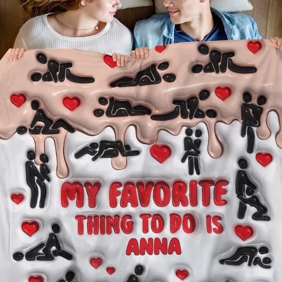 My Favorite Thing To Do Personalized Blanket