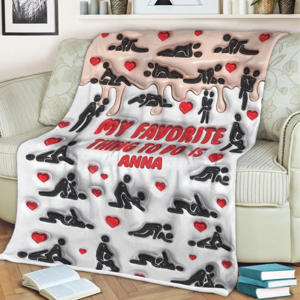 My Favorite Thing To Do Personalized Blanket