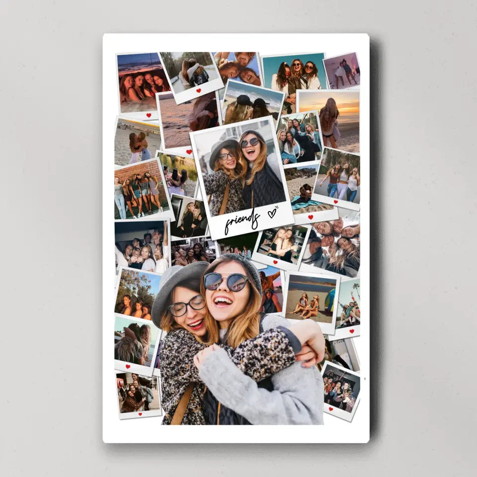 Friends And Love In Every Moment Upload Photo Canvas And Poster
