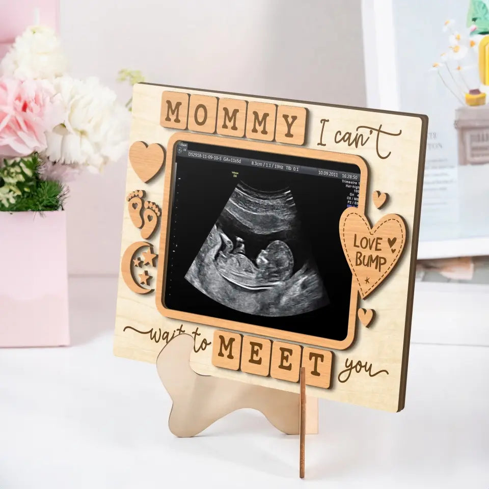 Moments in Wood Sign - Personalized Baby Picture Keepsake