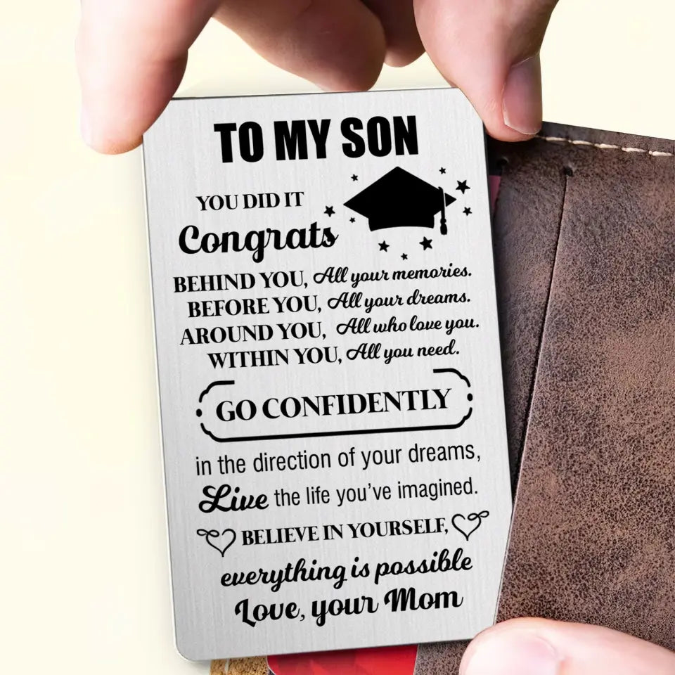 Believe Yourself Everything is Possible - Wallet Insert Card