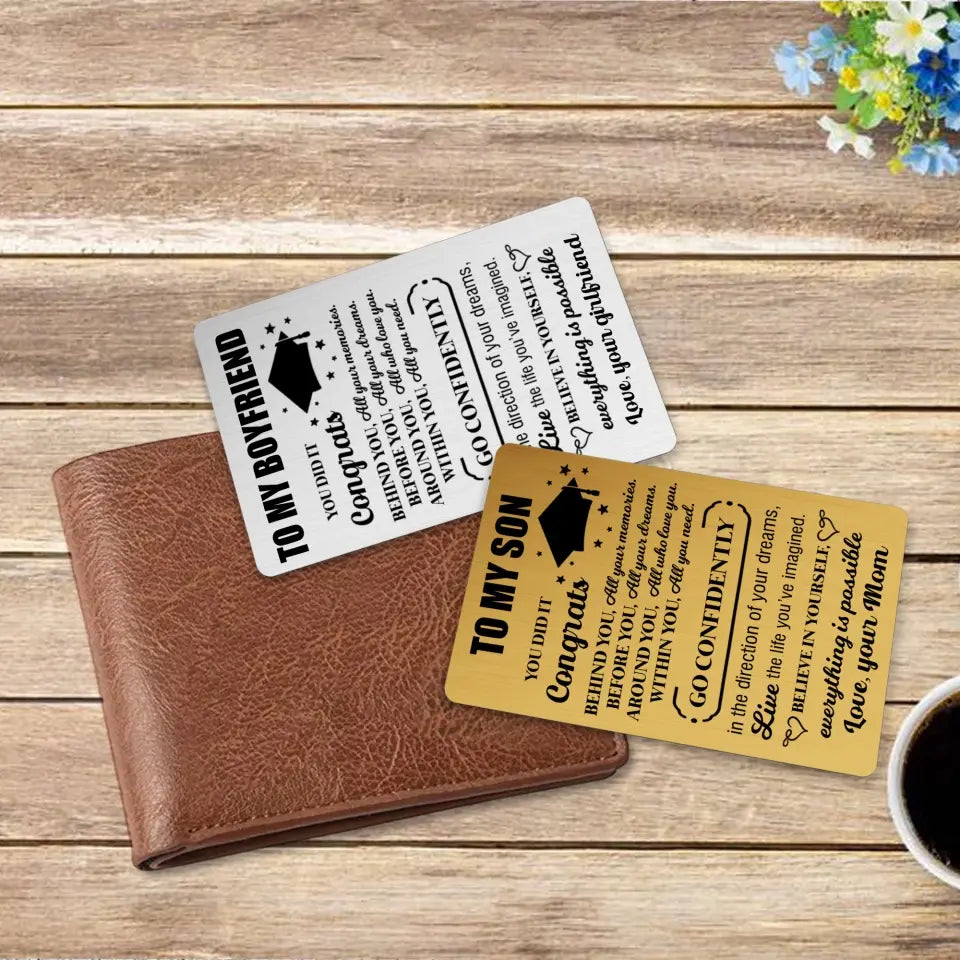 Believe Yourself Everything is Possible - Wallet Insert Card