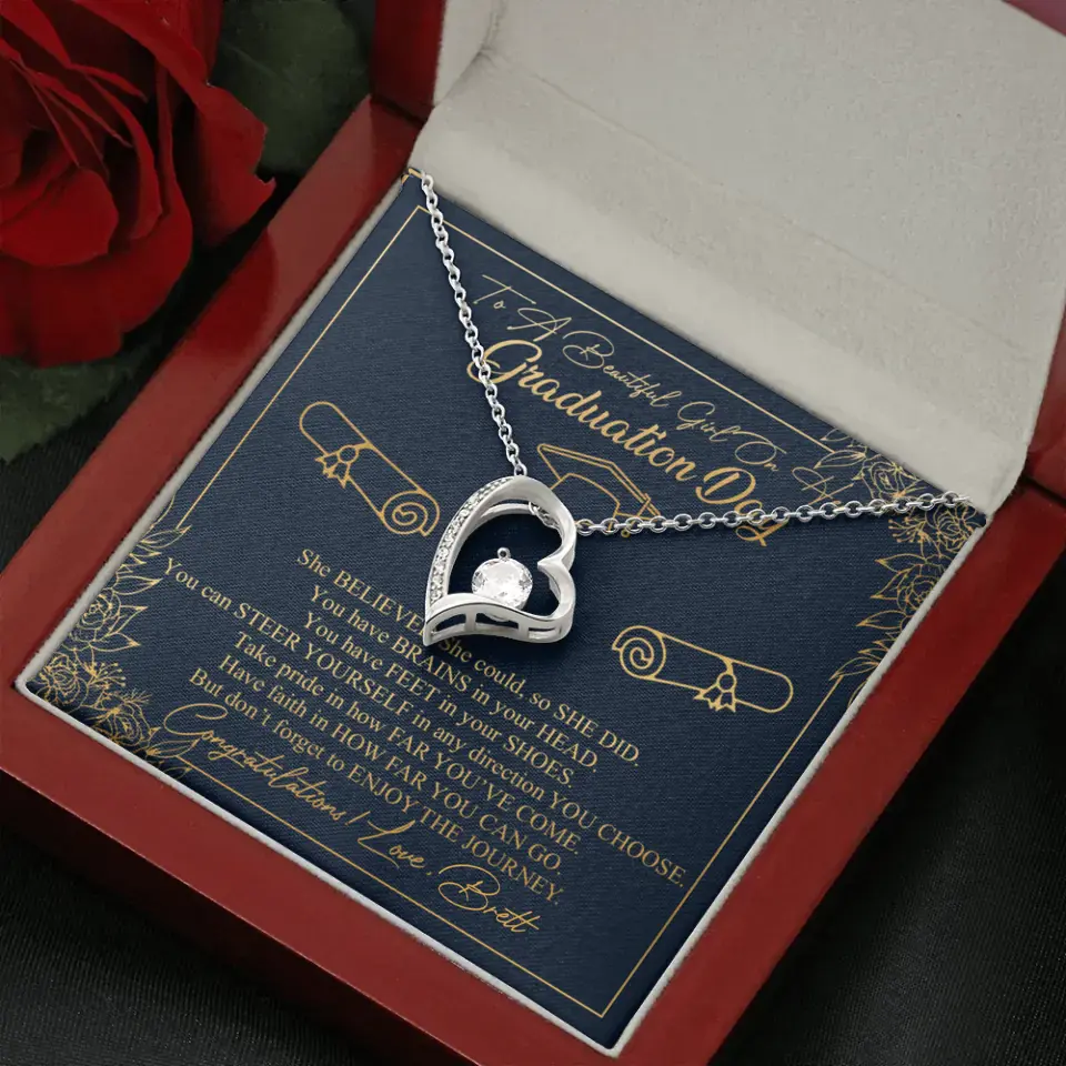 To A Beautiful Girl On Her Graduation Day Custom Necklace Graduation Gift For Her
