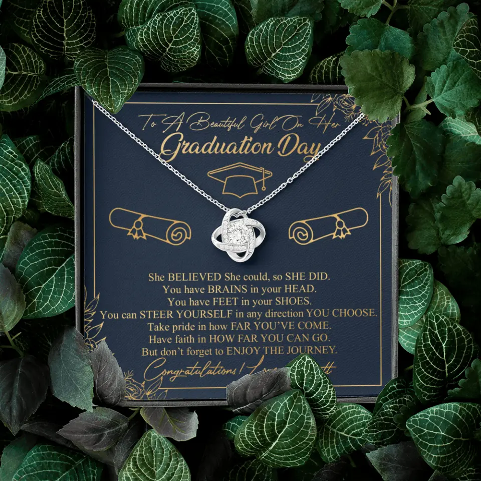 To A Beautiful Girl On Her Graduation Day Custom Necklace Graduation Gift For Her