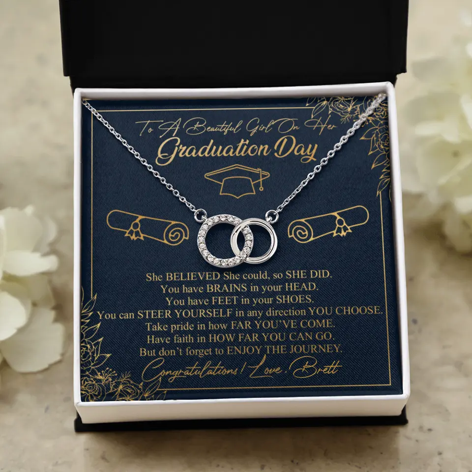 To A Beautiful Girl On Her Graduation Day Custom Necklace Graduation Gift For Her