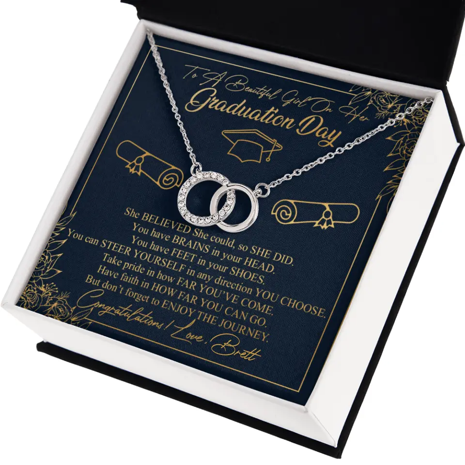 To A Beautiful Girl On Her Graduation Day Custom Necklace Graduation Gift For Her