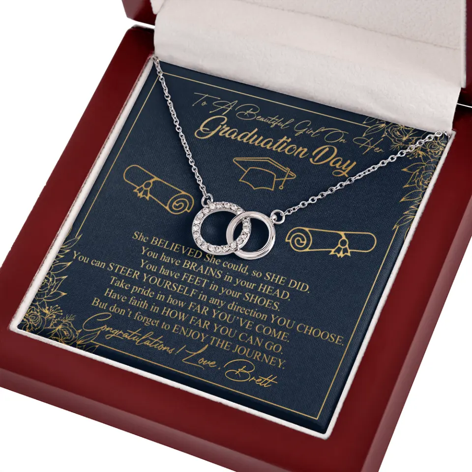 To A Beautiful Girl On Her Graduation Day Custom Necklace Graduation Gift For Her