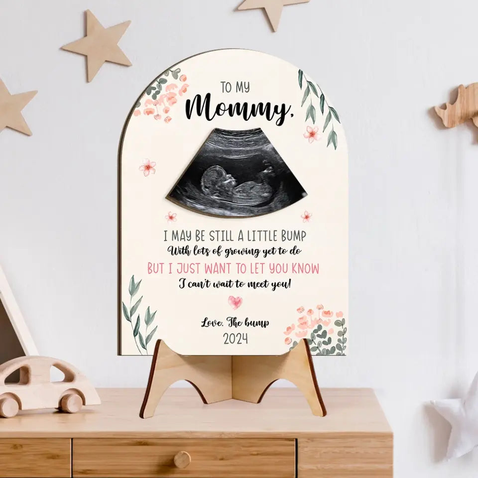 To My Mommy Love The Bump Upload Photo Art Piece