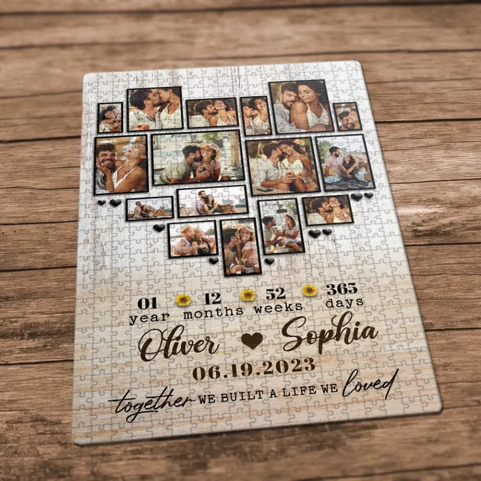 Together We Built A Life We Loved Personalized Puzzle