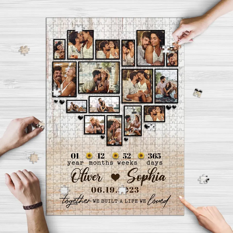 Together We Built A Life We Loved Personalized Puzzle