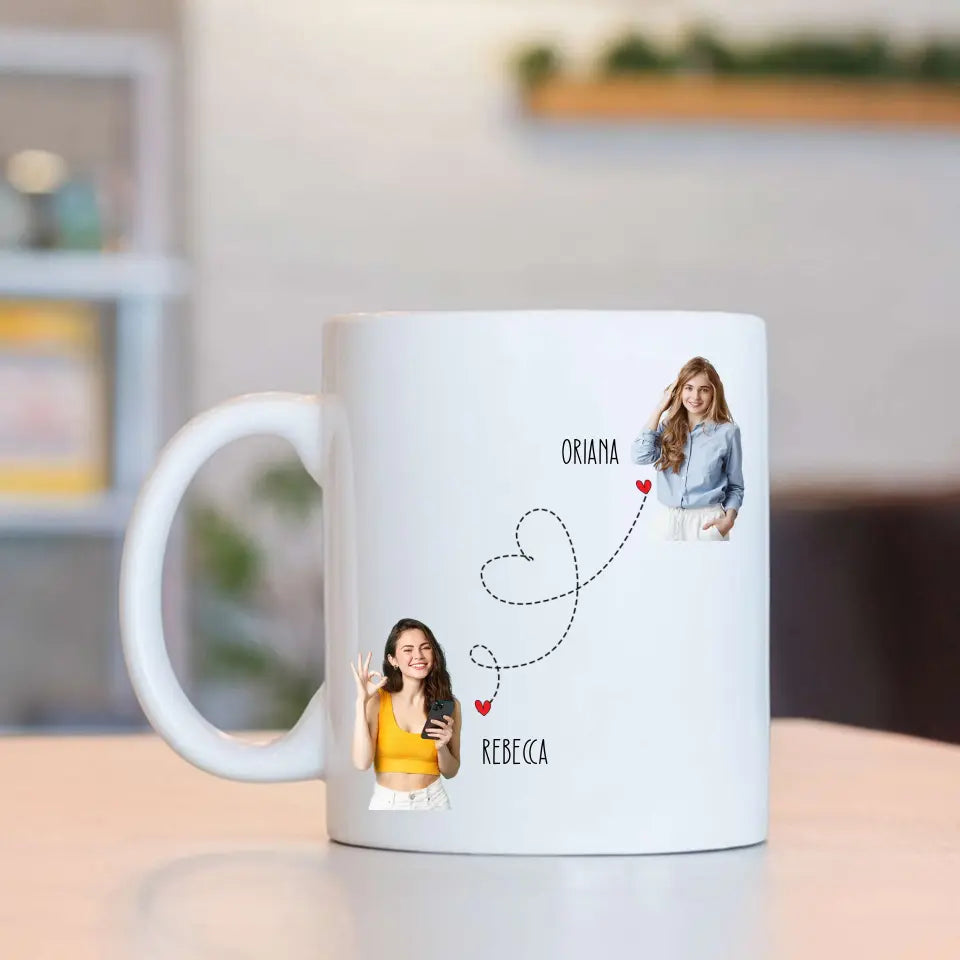 True Friendship Knows No Distance - White Mug