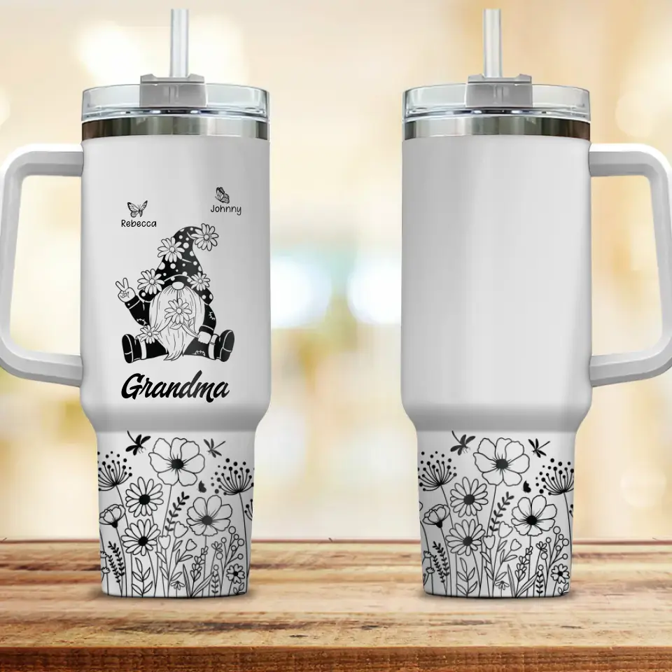 Grandma's Garden Personalized 40oz Tumbler