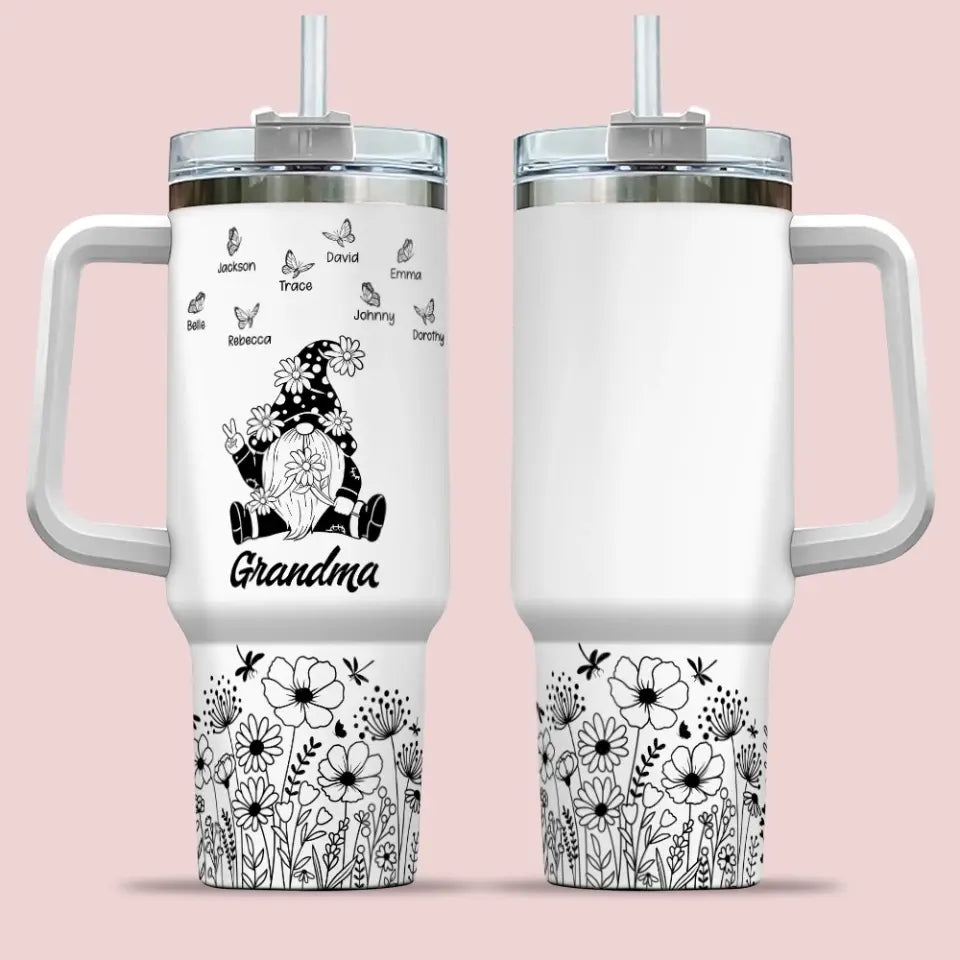 Grandma's Garden Personalized 40oz Tumbler