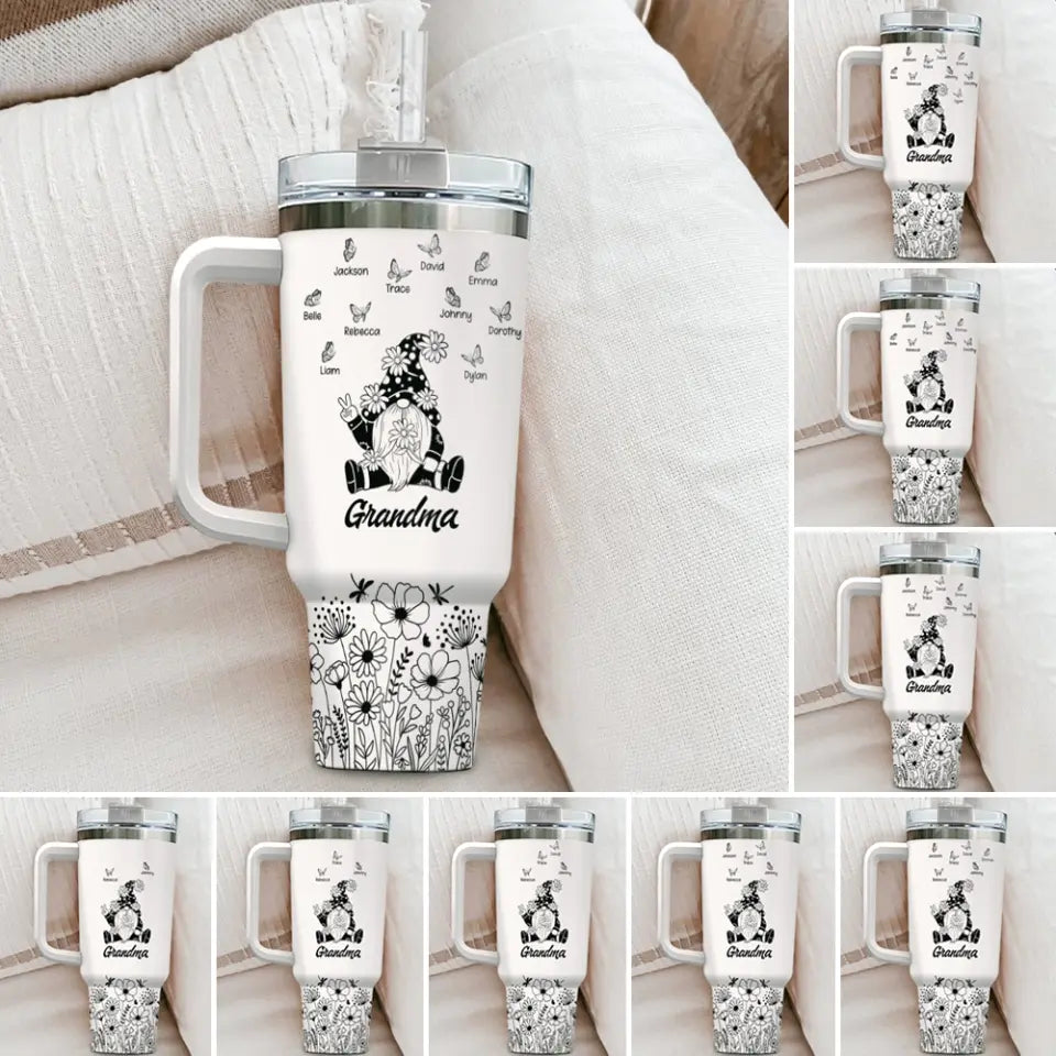 Grandma's Garden Personalized 40oz Tumbler