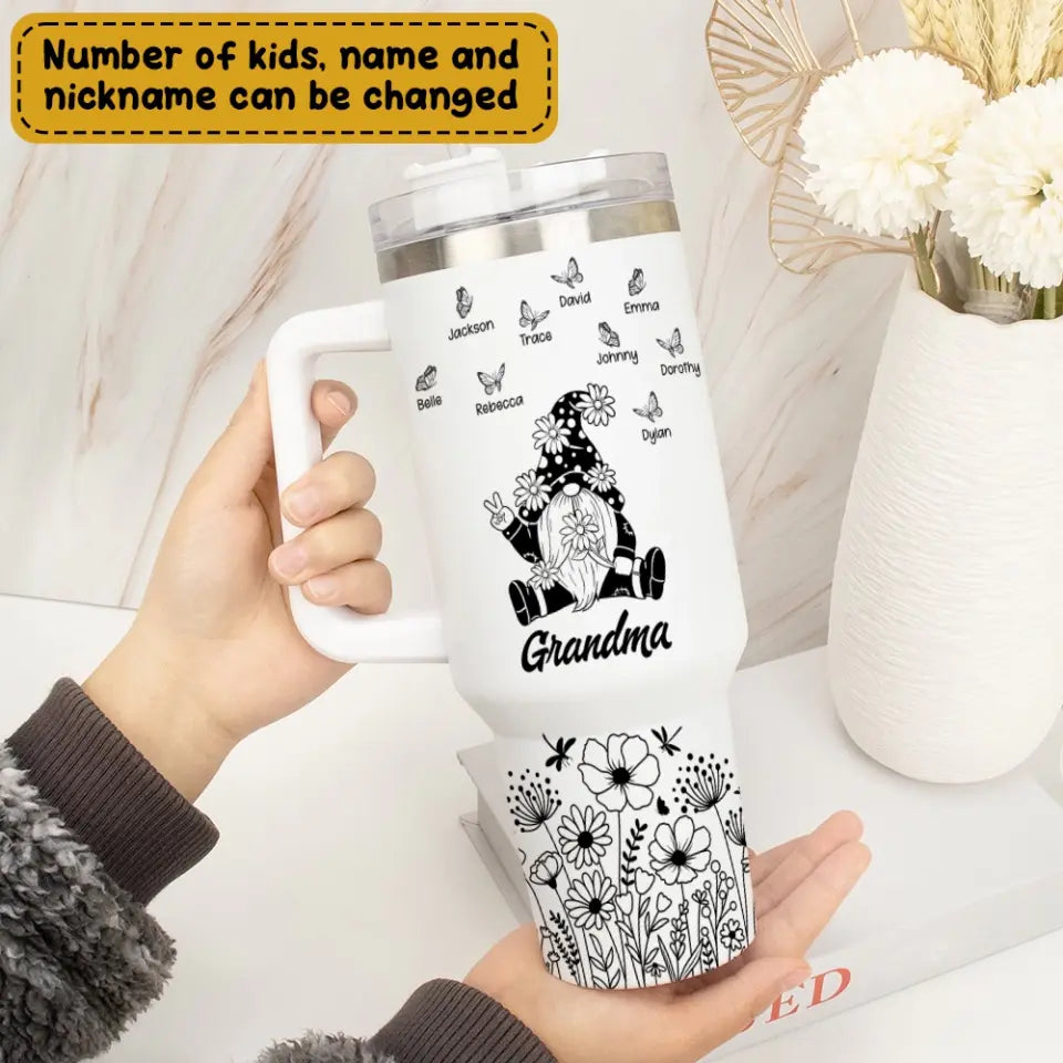 Grandma's Garden Personalized 40oz Tumbler