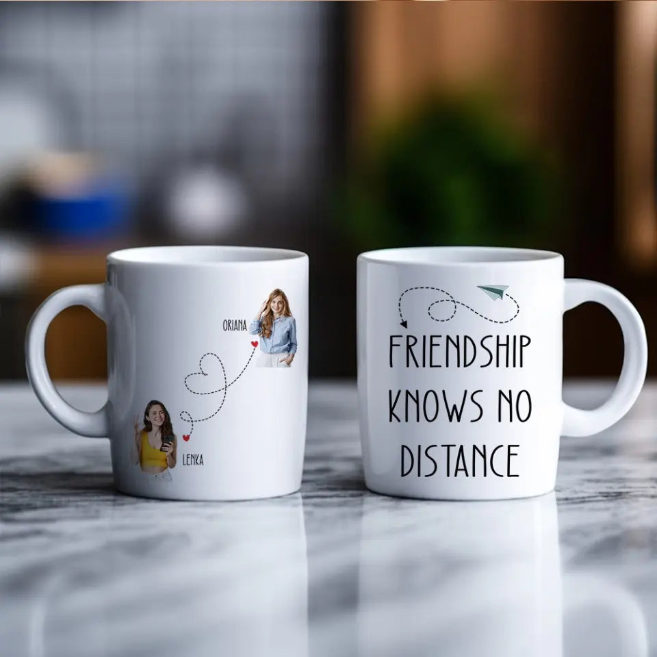 True Friendship Knows No Distance - White Mug
