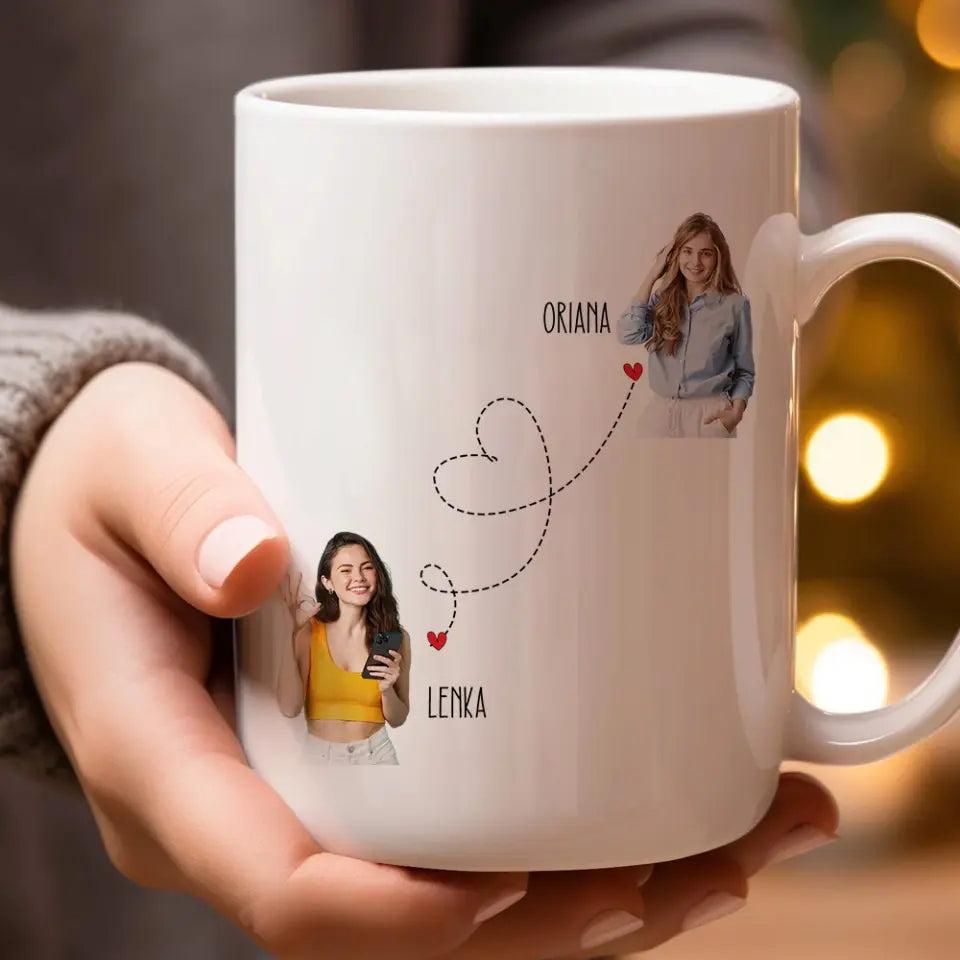 True Friendship Knows No Distance - White Mug
