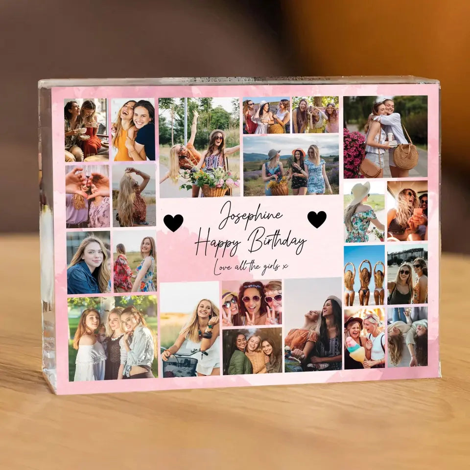 Love All The Girl Happy Birthday Personalized Acrylic Plaque
