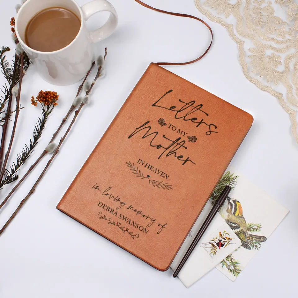 Letter To My Love In Heaven Personalized Leather Journal