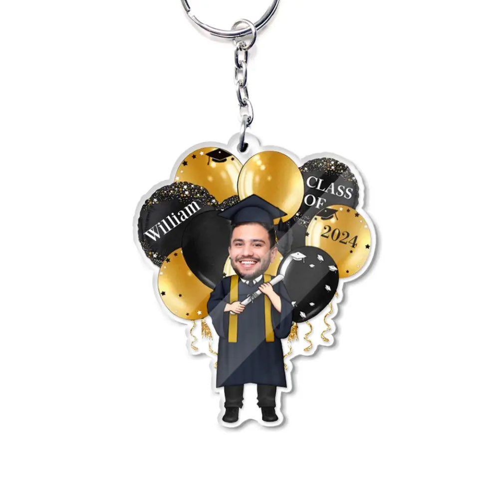 Class Of 2025 Graduation Gift Personalized Acrylic Keychain